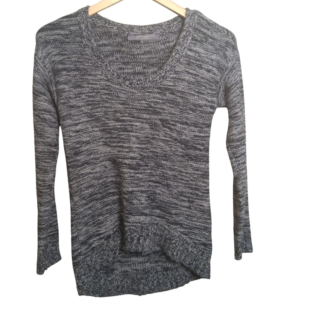 GUESS Marled Knit Angora Scoop Pullover hi low hemline‎ Sweater Women's S Y2K